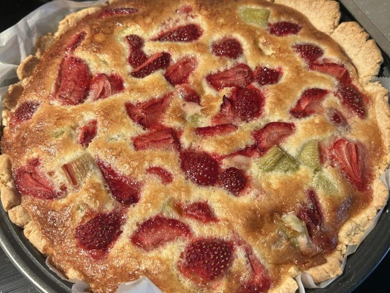 Cliquez pour zoomer ! Tarte à la rhubarbe Thermomix par Gloria26