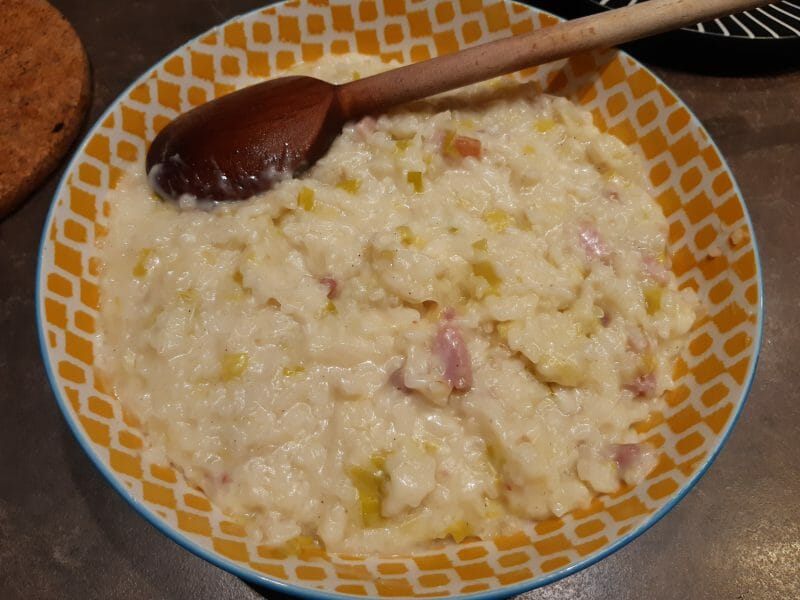 Cliquez pour zoomer ! Risotto poireaux et lardons Thermomix par Cali31