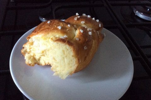 Cliquez pour zoomer ! Brioche tressée à la mie filante au Thermomix