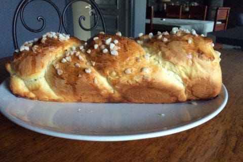 Cliquez pour zoomer ! Brioche tressée à la mie filante au Thermomix