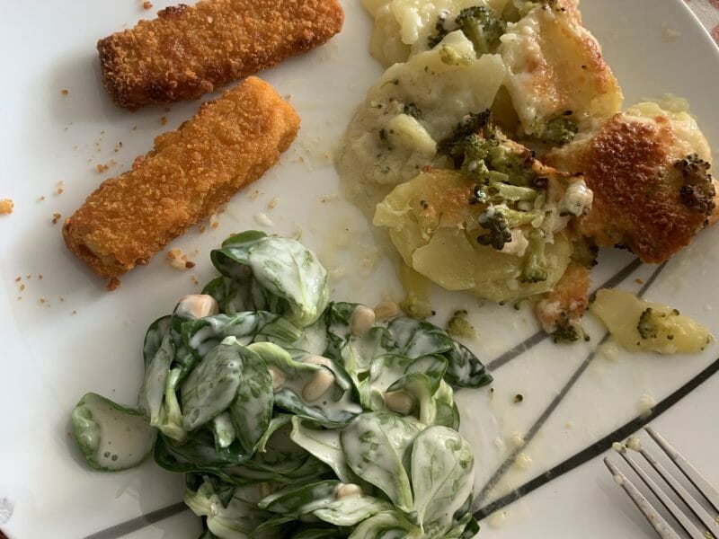 Cliquez pour zoomer ! Gratin de pommes de terre et brocolis Thermomix par StephD