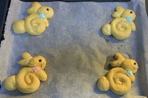Cliquez pour zoomer ! Brioches lapin de Pâques au Thermomix