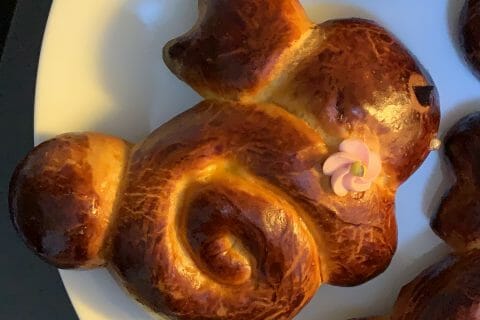 Cliquez pour zoomer ! Brioches lapin de Pâques au Thermomix