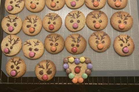 Cliquez pour zoomer ! Sablés rennes de Noël au Thermomix