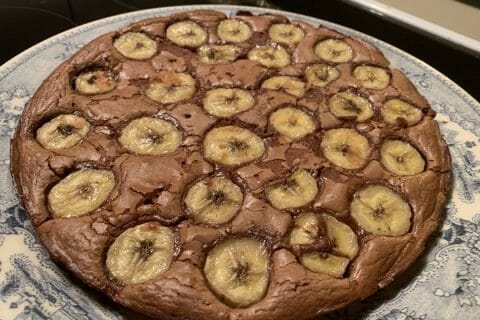 Cliquez pour zoomer ! Brownie fondant choco-banane au Thermomix