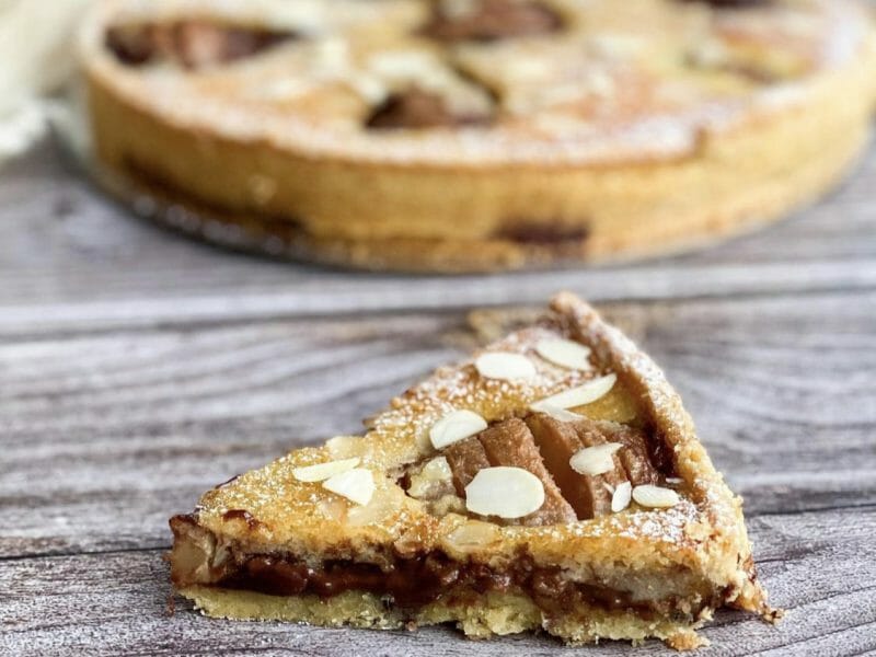 Cliquez pour zoomer ! Tarte aux poires sur lit de chocolat Thermomix par Les_gourmandises_dalicinha