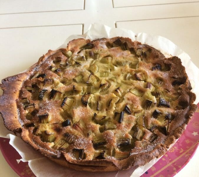 Cliquez pour zoomer ! Tarte à la rhubarbe Thermomix par Elodie1986