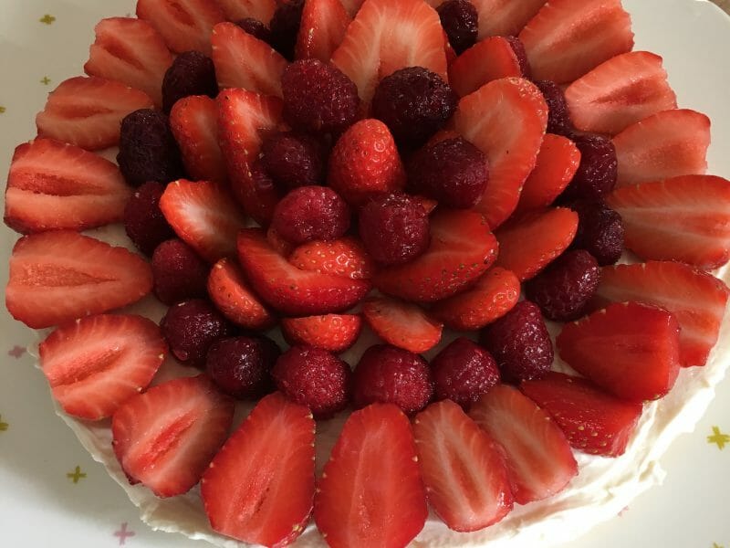 Cliquez pour zoomer ! Tarte aux fraises sans cuisson Thermomix par Claire_44