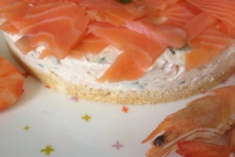 Cliquez pour zoomer ! Cheesecake au saumon sans cuisson Thermomix par Claire_44