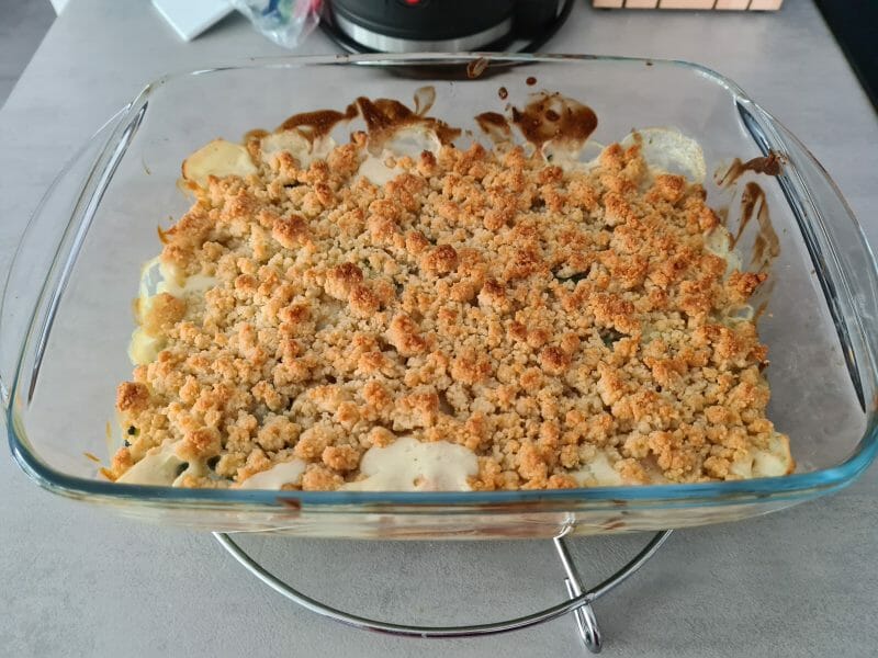 Cliquez pour zoomer ! Crumble courgettes, chèvre et lardons Thermomix par Magk13