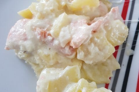 Cliquez pour zoomer ! Gratin aux deux saumons Thermomix par jujulevis