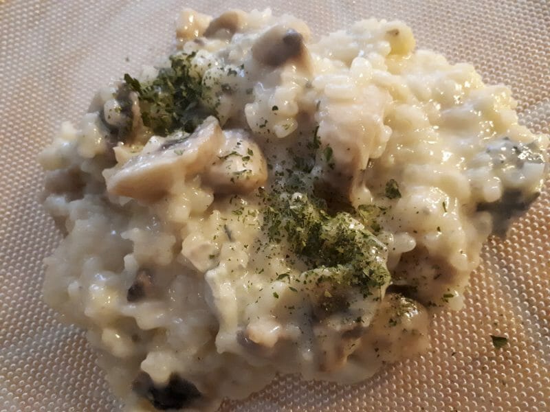 Cliquez pour zoomer ! Risotto au gorgonzola et champignons Thermomix par Delph1609