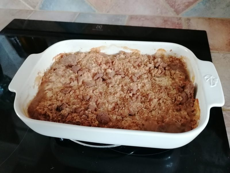 Cliquez pour zoomer ! Crumble pommes, poires et spéculoos Thermomix par Delph1609