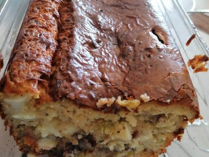 Cliquez pour zoomer ! Cake au chèvre, figues et au miel Thermomix par Delph1609