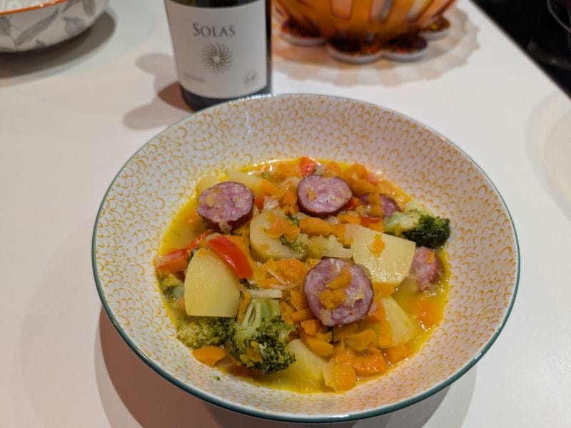 Cliquez pour zoomer ! Ragoût de légumes, pommes de terre et saucisses Thermomix par Mimolette31