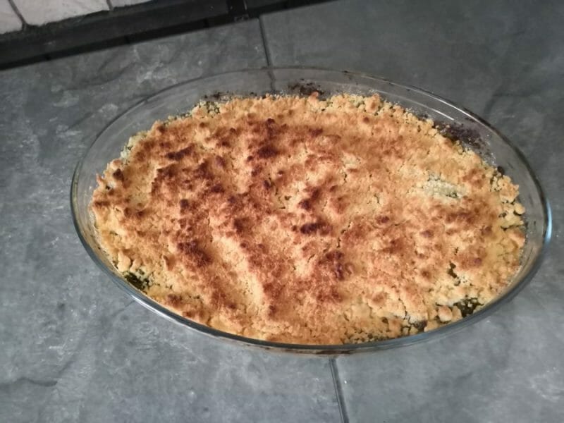Cliquez pour zoomer ! Crumble courgettes, basilic et parmesan Thermomix par sam13