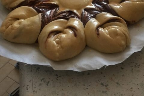 Cliquez pour zoomer ! Brioche étoilée au Nutella Thermomix par Pat44