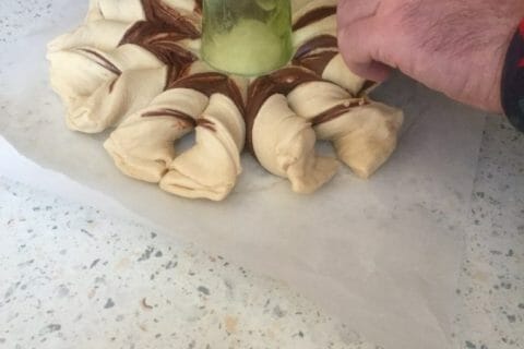 Cliquez pour zoomer ! Brioche étoilée au Nutella Thermomix par Pat44