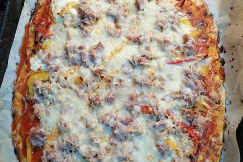 Cliquez pour zoomer ! Pizza au thon et aux olives Thermomix par Helene@