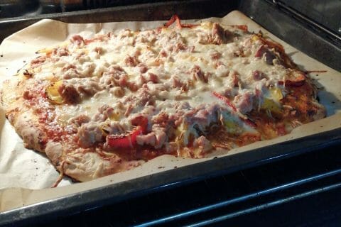 Cliquez pour zoomer ! Pizza au thon et aux olives Thermomix par Helene@