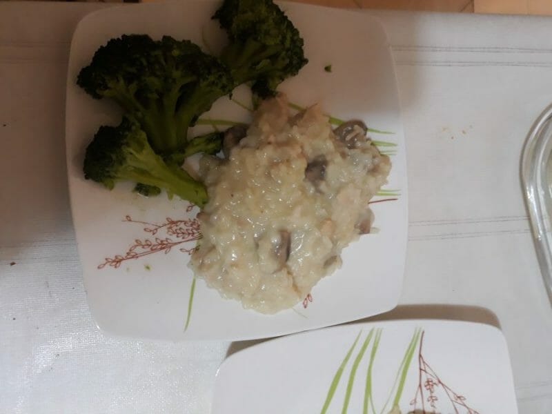 Cliquez pour zoomer ! Risotto poulet et champignons Thermomix par amaljainat
