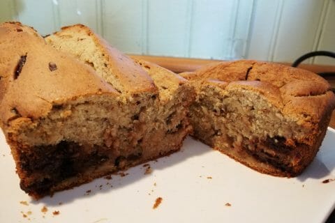 Cliquez pour zoomer ! Cake banane et pépites de chocolat Thermomix par ChocoPraline