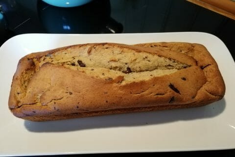 Cliquez pour zoomer ! Cake banane et pépites de chocolat Thermomix par ChocoPraline