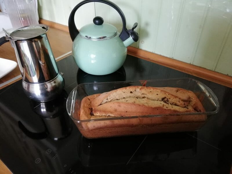 Cliquez pour zoomer ! Cake banane et pépites de chocolat Thermomix par ChocoPraline