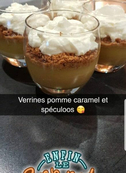 Cliquez pour zoomer ! Verrines pommes caramel et spéculoos Thermomix par Pamela_974