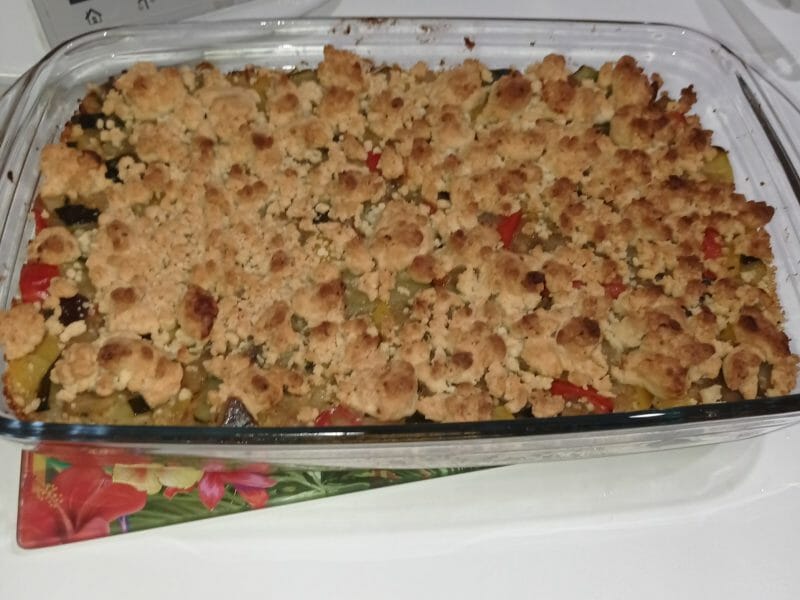Cliquez pour zoomer ! Crumble aux légumes provençaux Thermomix par Joce81