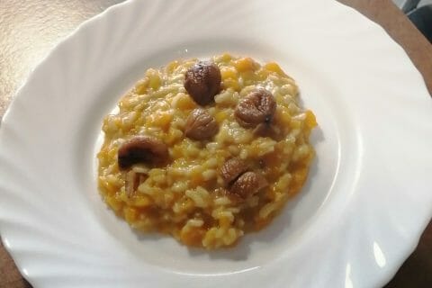 Cliquez pour zoomer ! Risotto de butternut aux châtaignes Thermomix par Delph73