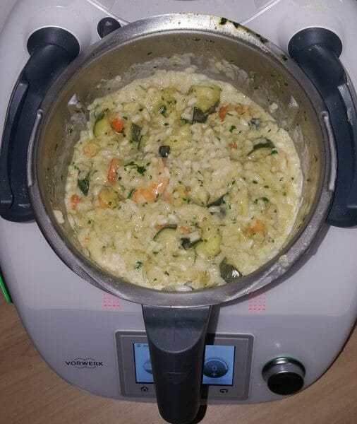 Cliquez pour zoomer ! Risotto courgettes et crevettes Thermomix par fatoo