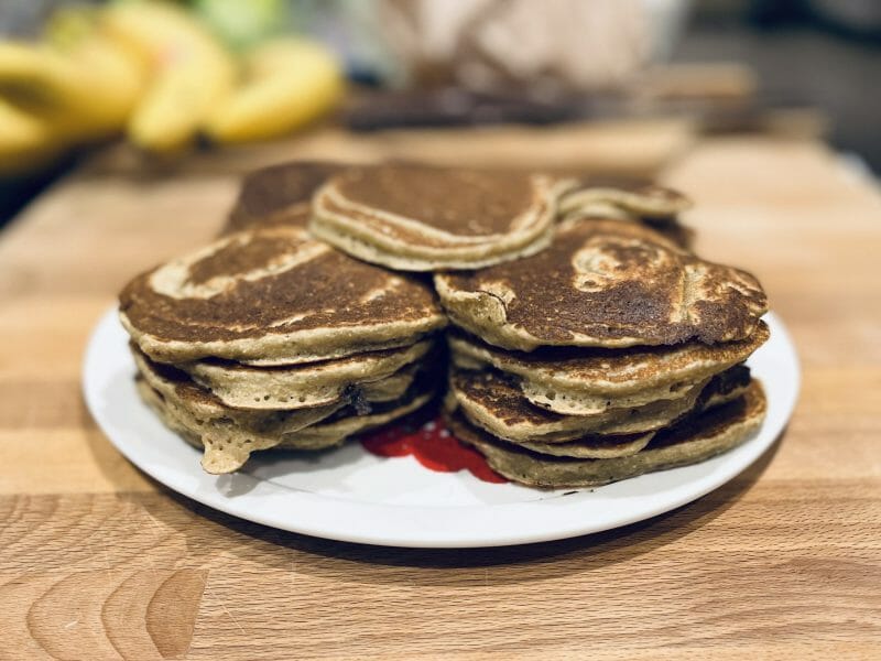 Pancakes healthy flocons d'avoine et banane au Thermomix - Cookomix