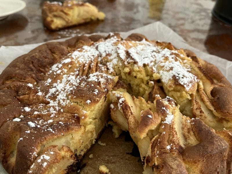 Cliquez pour zoomer ! Gâteau aux pommes et mascarpone Thermomix par sana