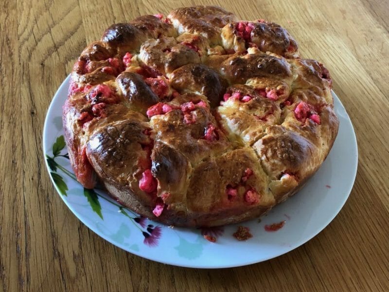 Cliquez pour zoomer ! Brioche aux pralines roses Thermomix par Flow83