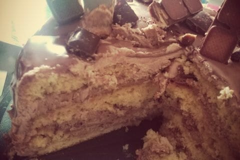 Cliquez pour zoomer ! Layer cake Kinder Bueno Thermomix par Mathanclau