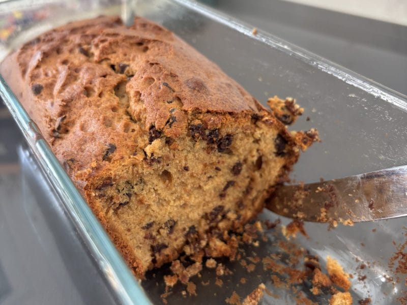 Cliquez pour zoomer ! Cake banane et pépites de chocolat Thermomix par iampriss