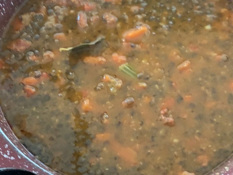 Cliquez pour zoomer ! Soupe de lentilles au chorizo Thermomix par Rachel2