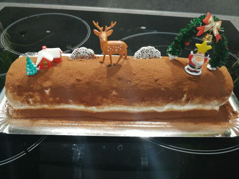 Cliquez pour zoomer ! Bûche Tiramisu Thermomix par Prisca