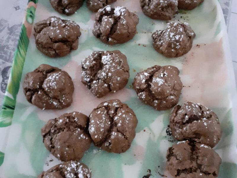 Cliquez pour zoomer ! Craquelés au chocolat Thermomix par Annick62