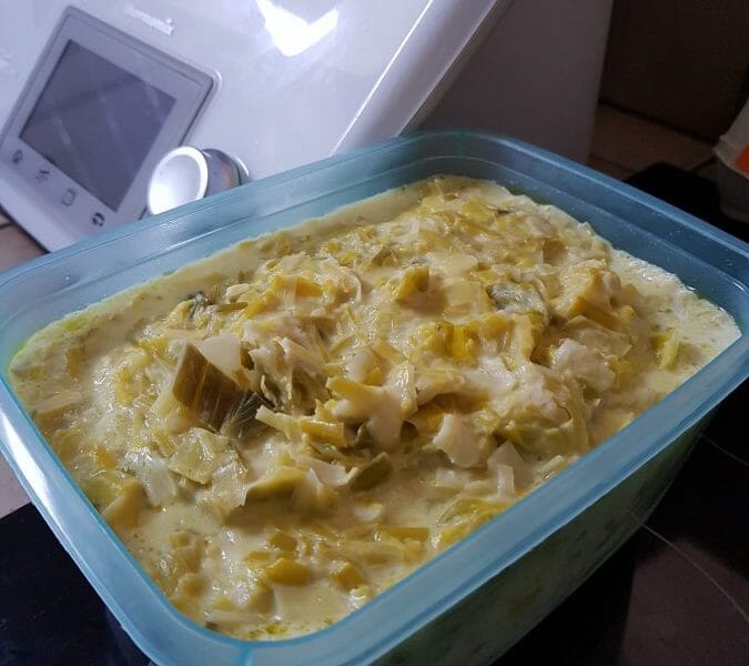 Cliquez pour zoomer ! Fondue de poireaux Thermomix par Carineduvar