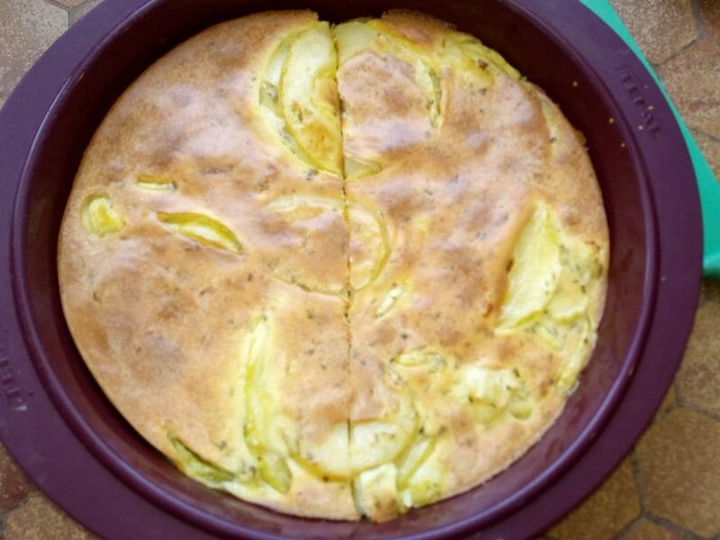 Cliquez pour zoomer ! Clafoutis courgettes et feta Thermomix par binbeetle