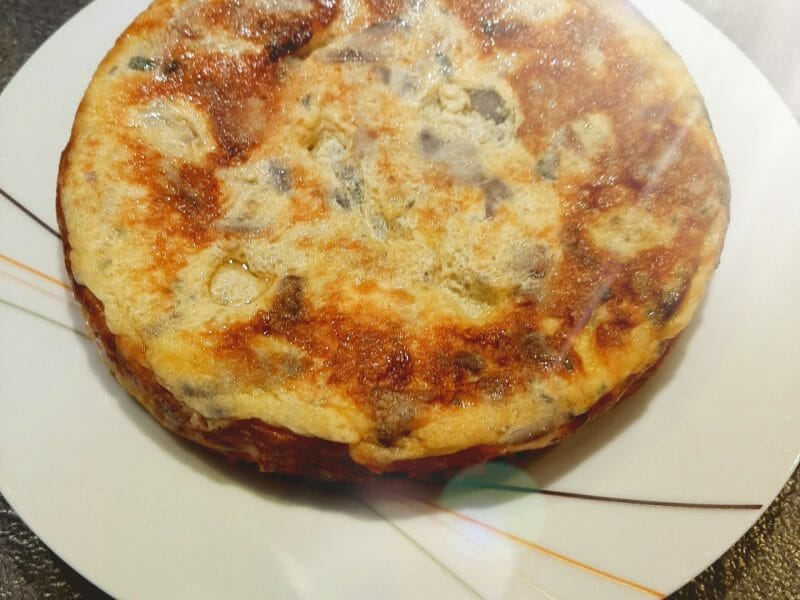 Cliquez pour zoomer ! Tortilla de champignons à l’ail Thermomix par Laura1989