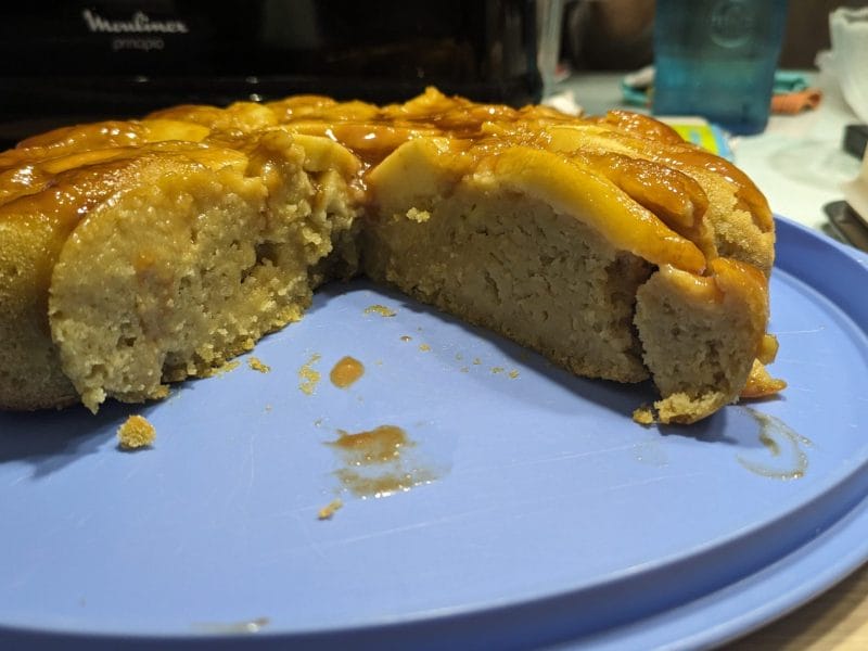 Cliquez pour zoomer ! Gâteau renversé aux pommes caramélisées Thermomix par Gessica