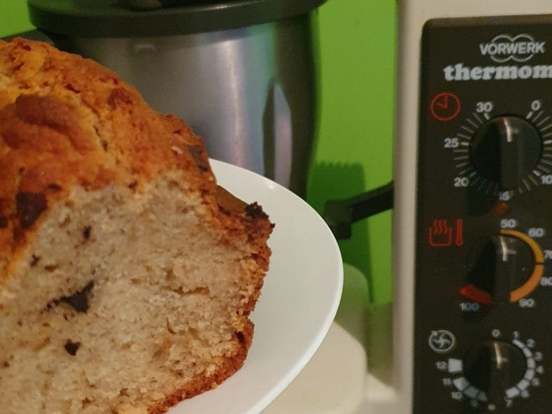 Cliquez pour zoomer ! Cake banane et pépites de chocolat Thermomix par GervaiseLeo