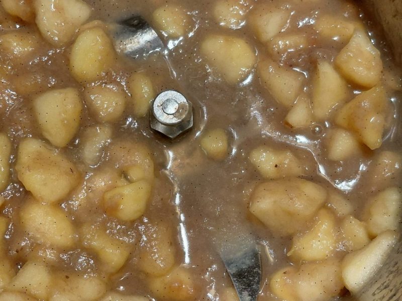 Cliquez pour zoomer ! Compote de pommes, bananes et miel Thermomix par KRO