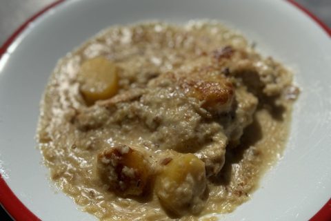 Cliquez pour zoomer ! Poulet à la crème et aux oignons Thermomix par Sandrine