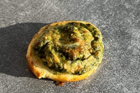 Cliquez pour zoomer ! Spirales feuilletées épinards et feta Thermomix par Sandrine