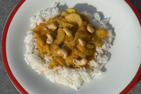 Cliquez pour zoomer ! Curry de courgettes au lait de coco Thermomix par Sandrine