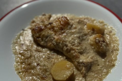 Cliquez pour zoomer ! Poulet à la crème et aux oignons Thermomix par Sandrine